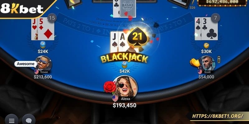 Lý do nên tham gia trải nghiệm blackjack tại 8Kbet